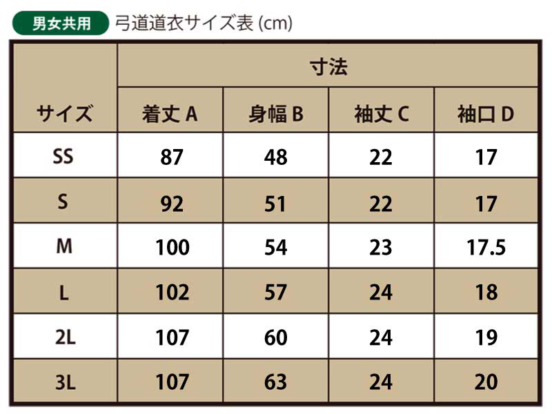 夏用麻混 弓道衣 男女共用(ユニセックス) 白 2L・3L【弓道着 弓具 弓道