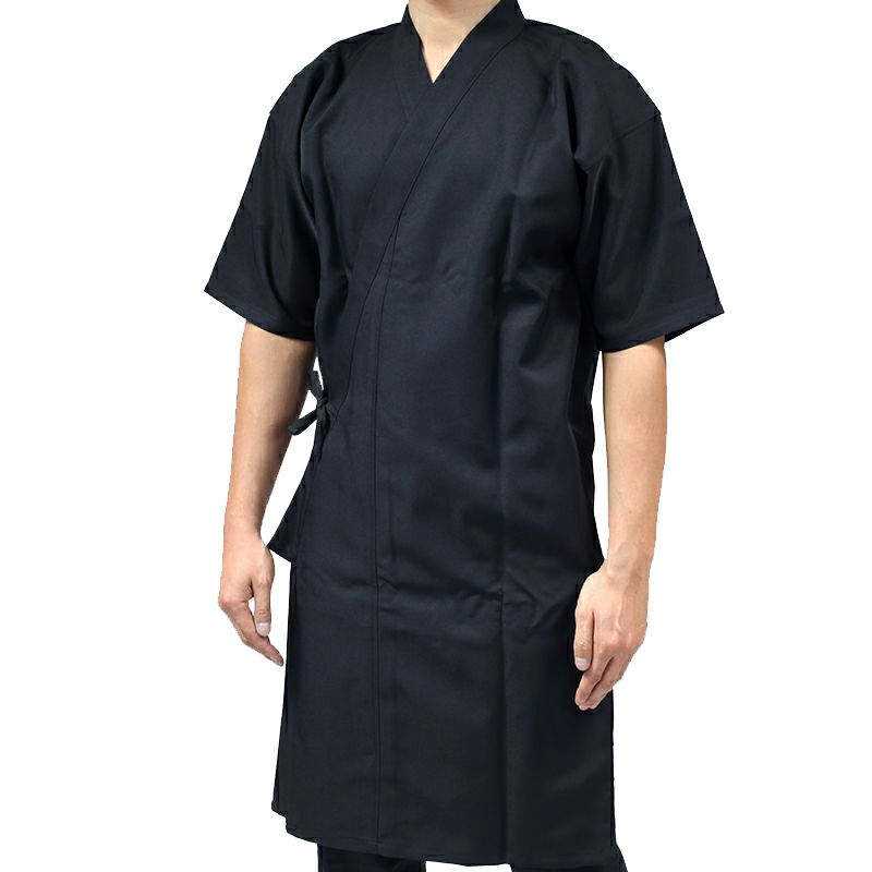 ポリエステル 男性用弓道衣 紺 S・M・L【弓道着 弓具 弓道 書道